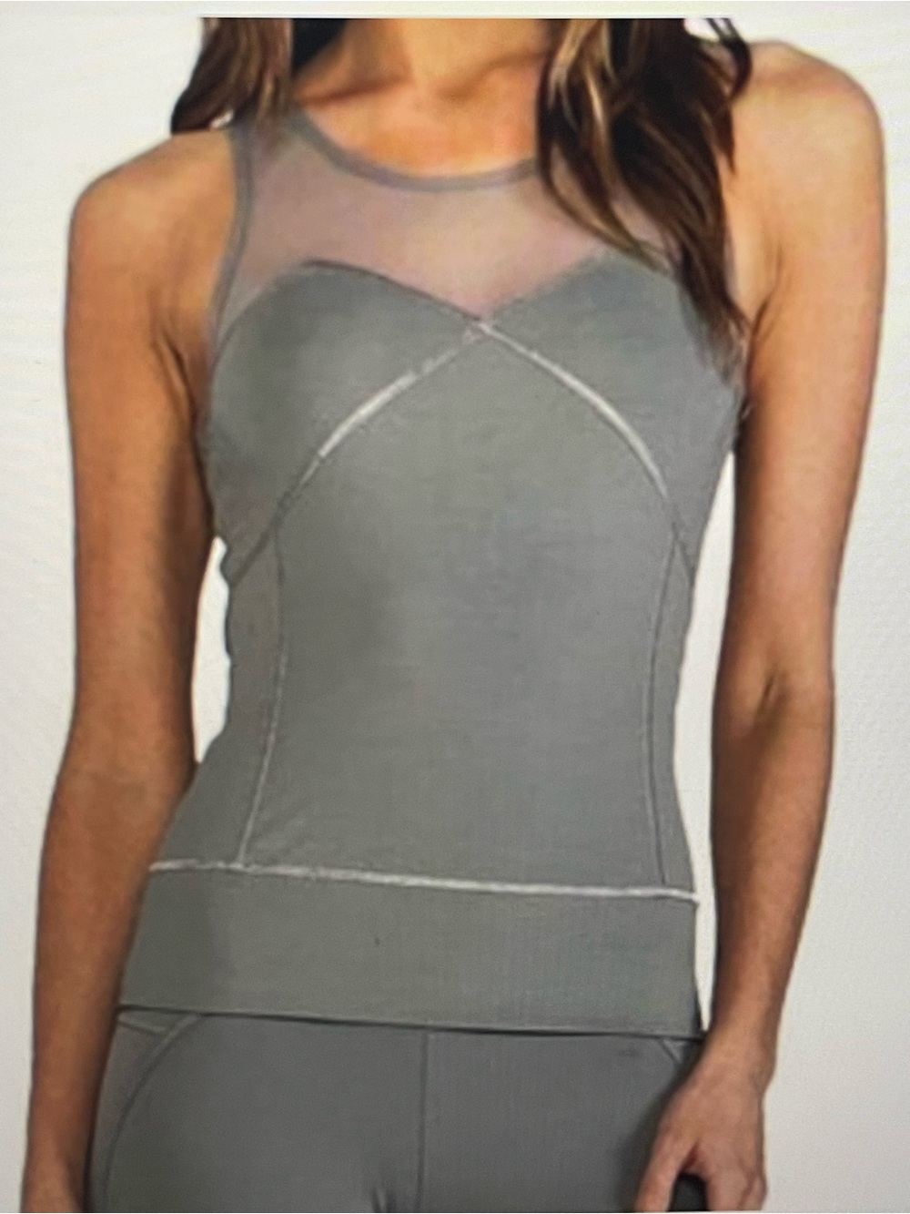 Adidas by Stella McCartney Grey Run Perf Tank Myster Size S~ NWT